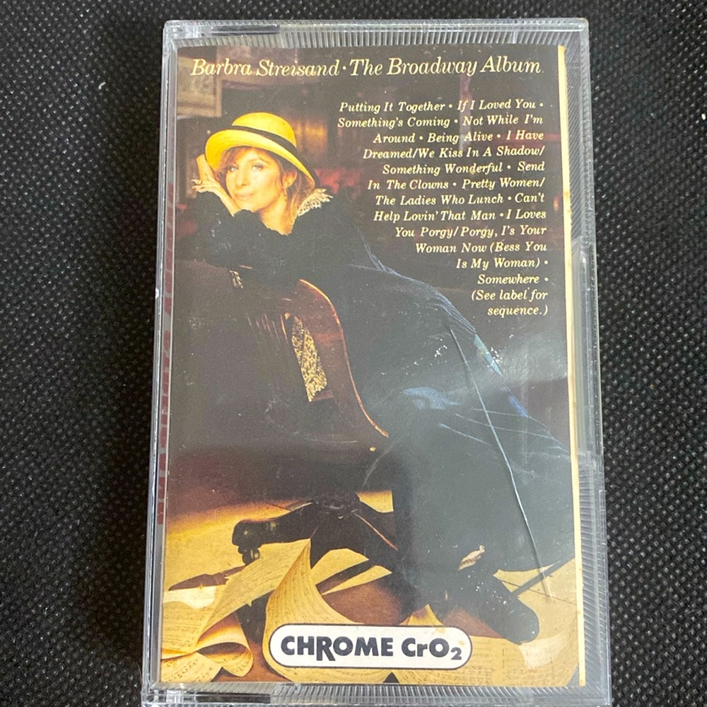 Vintage classic 85’s cassette tape-BARBRA STREISAND: The Broadway Album